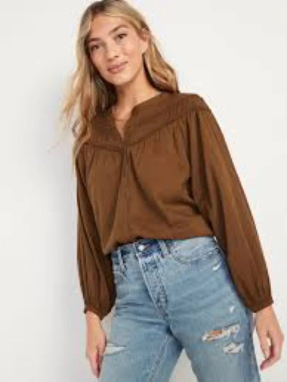 Old Navy // Brown Blouse (Size S) - Picture 6 of 6